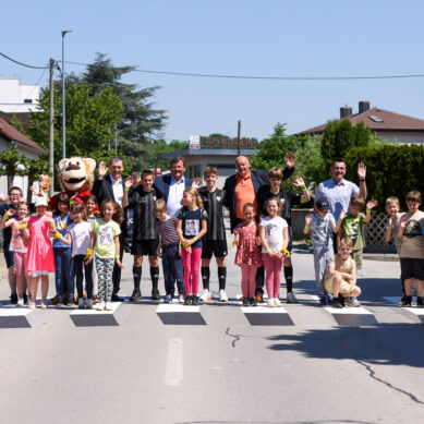 Bolj varna šolska pot s prvo 3D zebro v MOMS