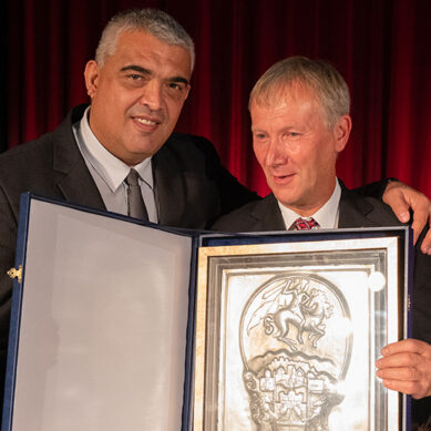 Županu Občine Gornja Radgona podeljena plaketa MO Mladenovac